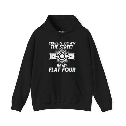 Cruisin' Down the Street in My Flat Four Hoodie