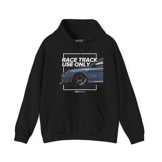 Race Track Use Only - Gray/Black Hoodie