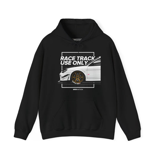 Race Track Use Only - White/Bronze Hoodie