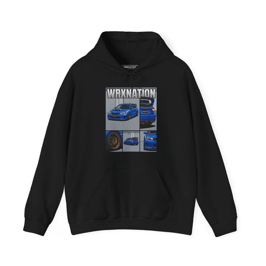 Blue GR Hatch Collage Hoodie