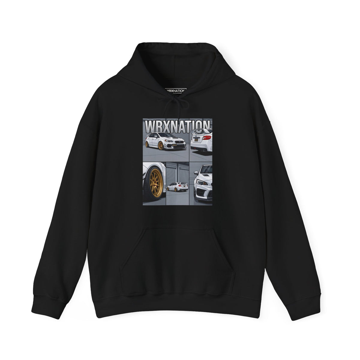 White VA Collage Hoodie